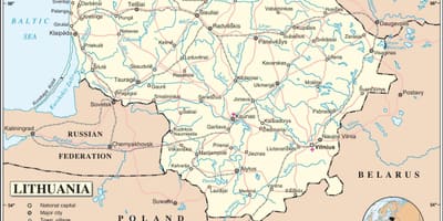 ਨਕਸ਼ਾ ਦੇ ਲਿਥੁਆਨੀਆ ਦੇਸ਼