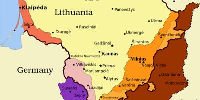 ਨਕਸ਼ਾ ਦੇ kaunas ਲਿਥੂਆਨੀਆ